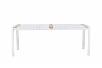 Togo have spisebord 200x100cm hvid og teak