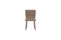 Punsch spisebordsstol i velour polyester brun
