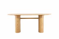 Isolde spisebord 180x90cm MDF med tr&aelig;finer natur
