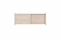 Paris v&aelig;gskab med skydel&aring;ger 121x48x35cm MDF hvidpudset