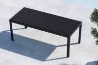 Mirko havebord 205x90x74cm i aluminium og polywood sort
