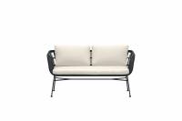 Isola udend&oslash;rs 3-personers loungesofa sort