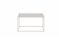 Netz sofabord 80x80cm st&aring;l beige