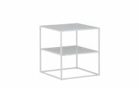 Netz sidebord 55x55cm st&aring;l hvid