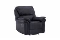 Saranda recliner l&aelig;nestol sort microfibre