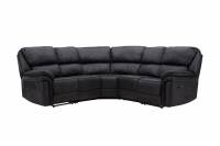 Saranda sofa 5-personers med tilbagel&aelig;nsfunktion sort