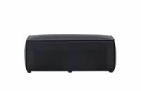 Palermo puf 119x47x59cm i PU sort