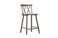 Moll&ouml;str&ouml;m barstol med rygl&aelig;n 60 cm mocca