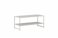 Staal sidebord 102x43cm st&aring;l beige