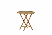 Cane caf&eacute;bord &Oslash;80cm i bambus natur