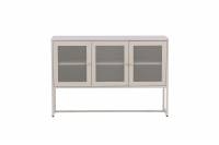 Malla skab 120x80x40 cm med netd&oslash;re og hylder beige