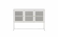 Malla glasskab med 3 l&aring;ger 120x80x40cm hvid