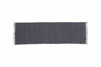 Nico h&aring;ndv&aelig;vet bomuldst&aelig;ppe 80x250cm gr&aring;