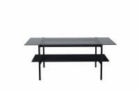 Von Staf sofabord med glasbordplade 120x60cm sort
