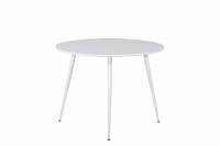 Plaza spisebord &Oslash;100cm MDF hvid