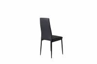 Slim spisebordsstol PU sort