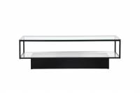 Maglehem glasbord 130x60cm sort
