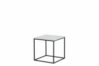 Estelle sidebord 50x50cm marmor sort
