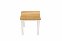 Mexico have sidebord 40x40cm hvid og teak