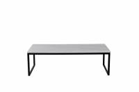 Estelle sofabord 120x60cm i marmorlook hvid