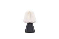 Fj&auml;llen bordlampe i sort med hvid plisseret papirsk&aelig;rm