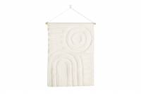 Nikita v&aelig;gt&aelig;ppe i tekstil 70x100cm hvid