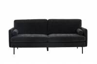 Antibes 3-personers sofa 210 cm i m&oslash;rkegr&aring; stof