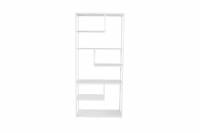 Staal reol 85x190x35cm hvid