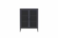 Misha vitrineskab 40x102x80cm st&aring;l gr&aring;