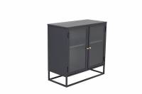 Bakal vitrineskab 40x85x85cm sort