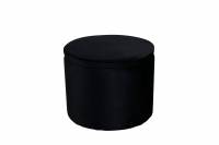 Dunken puf &Oslash;51cm i velour sort