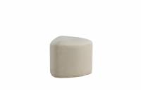 Peg puf &Oslash;46cm i velour beige
