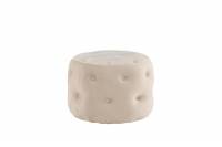 Benjamin puf &Oslash;55cm Teddy velour beige