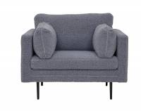 Boom l&aelig;nestol 110 cm polyester gr&aring;