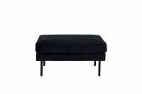 Zoom Ottoman puf 64x47x85cm velour sort