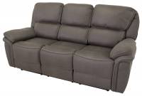 Saranda sofa 3-personers med recliner mikrofiber gr&aring;