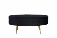 Otto puf 40x41x100cm i polyester sort
