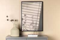 Plakat Flower Shadow 70x100cm hvid