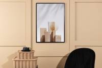 Plakat Wooden Blocks 70x100cm beige