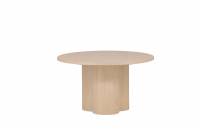 Olivia sofabord &Oslash;80cm MDF hvid