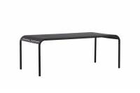 Borneo havebord 200x100cm aluminium sort