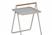 Clarin sidebord 43x43cm i st&aring;l beige
