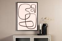 Plakat Line Art 50x70cm hvid