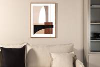 Plakat Materials 70x100cm brun