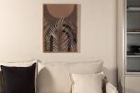 Plakat Structures 70x100cm brun