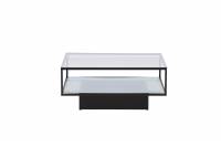 Maglehem glasbord 90x90cm sort