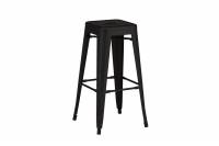 Tempe barstol 76 cm i sort st&aring;l