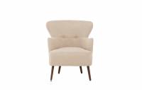Lincoln lounge l&aelig;nestol i boucl&eacute; beige