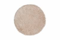 Natta rundt polyestergulvt&aelig;ppe &Oslash;200cm beige