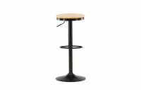 Conway barstol h&oslash;jdejusterbar 60-80 cm med fodst&oslash;tte sort